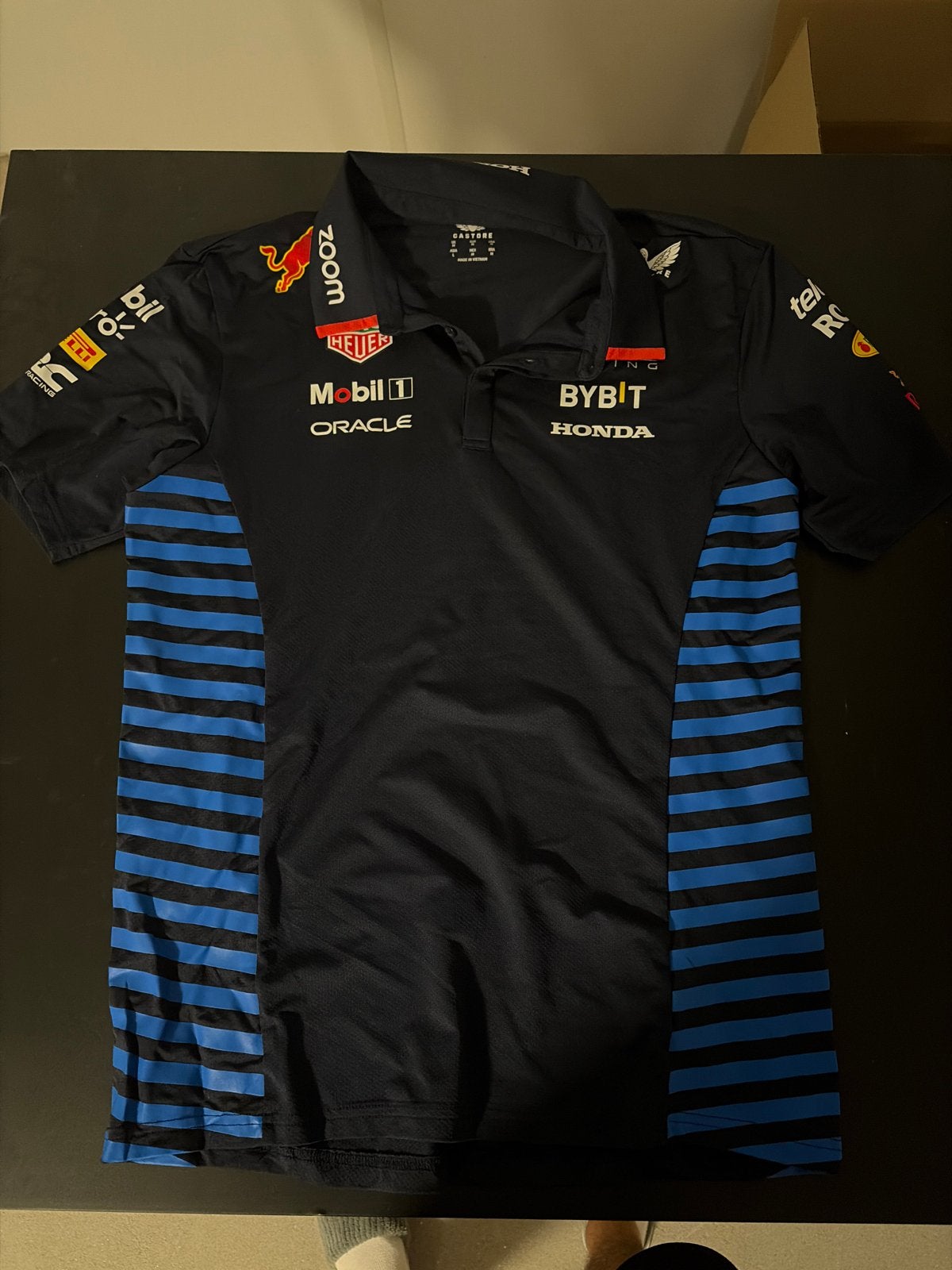 Red Bull Racing F1 Team Polo Shirt Castore Maat M, Ophalen of Verzenden, Zo goed als nieuw, Maat 48/50 (M), Blauw