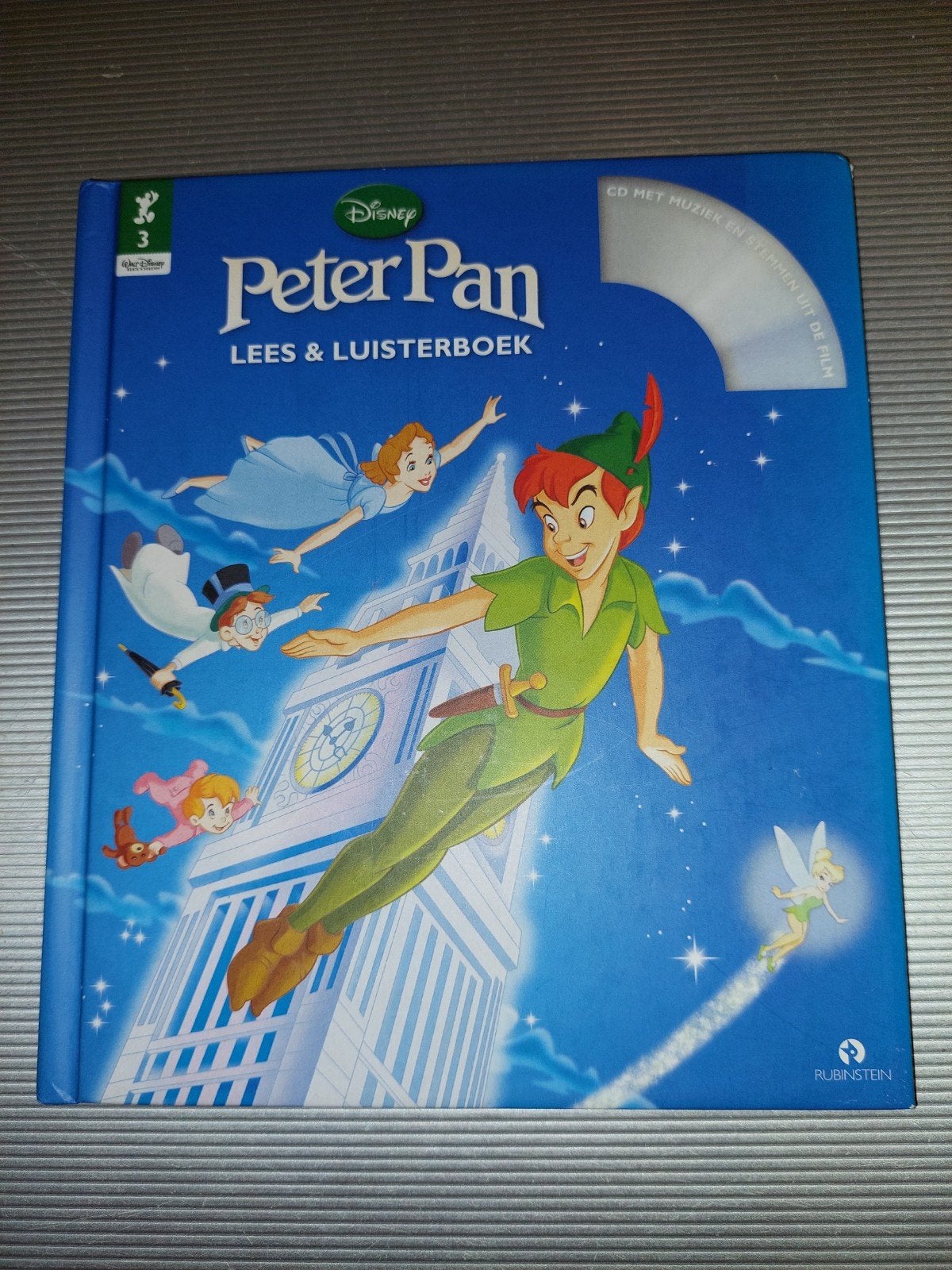 Disney Peter Pan Lees & Luisterboek met CD, Gelezen, Ophalen of Verzenden, Sprookjes, Disney