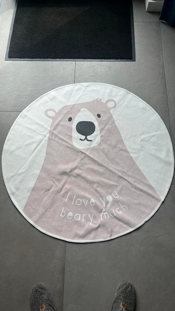 Rond vloerkleed kinderkamer H&M 100cm, Ophalen of Verzenden, Zo goed als nieuw