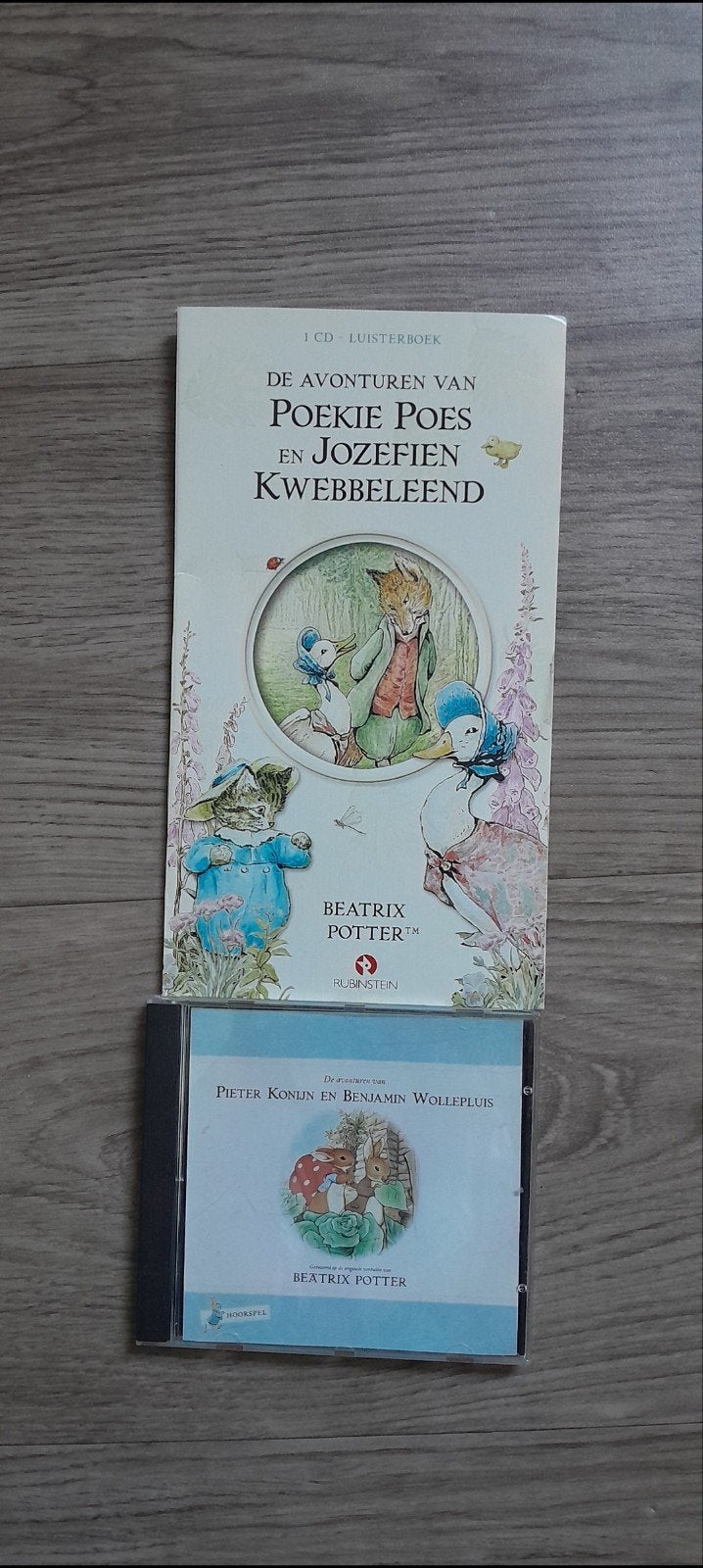 Beatrix Potter Luisterboeken: Poekie Poes & Pieter Konijn, Ophalen of Verzenden, Beatrix Potter, Cd, Kind