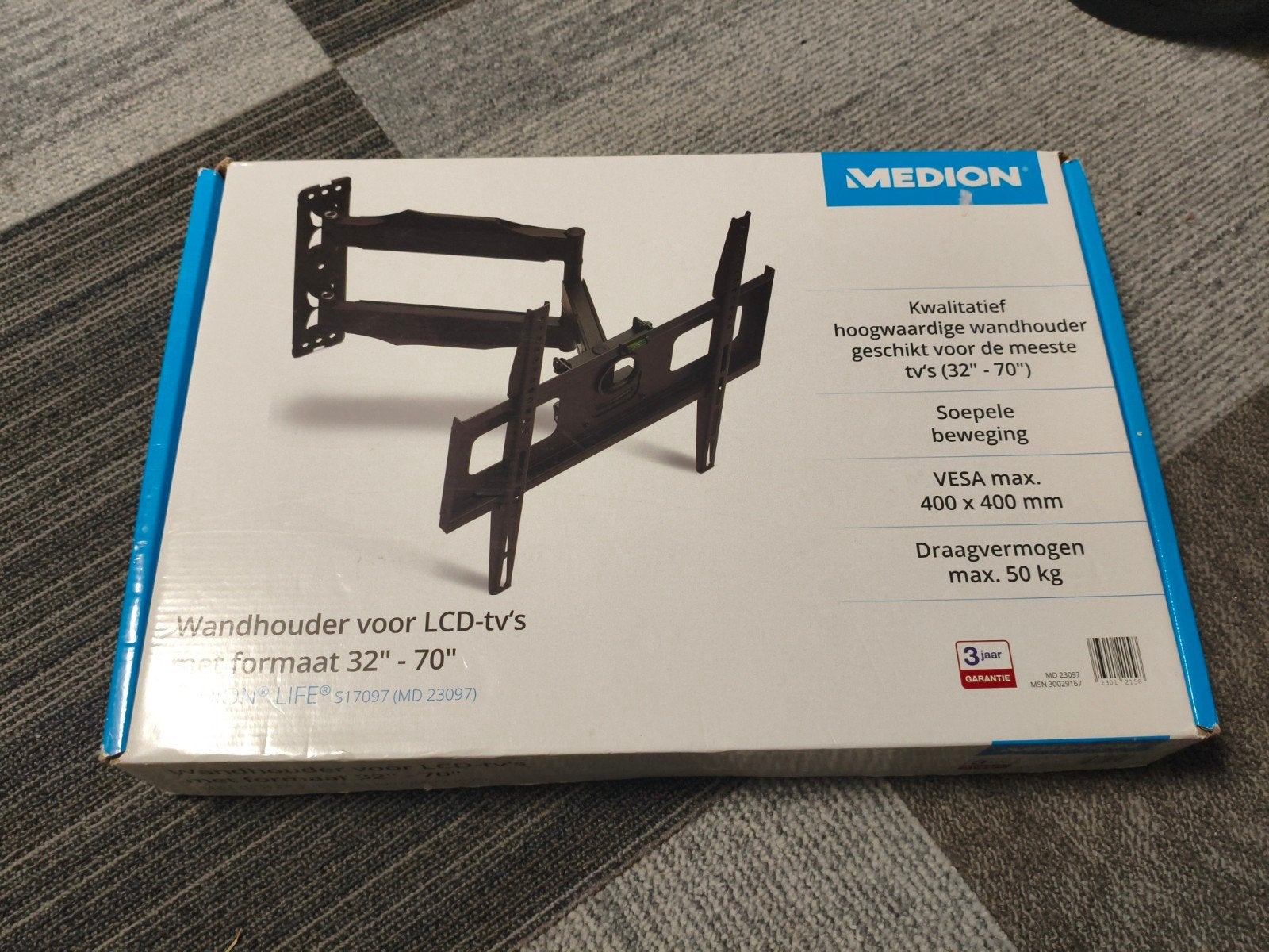 Nieuwe full motion wandhouder muurbeugel tv steun 32" /  70", Ophalen of Verzenden, Nieuw
