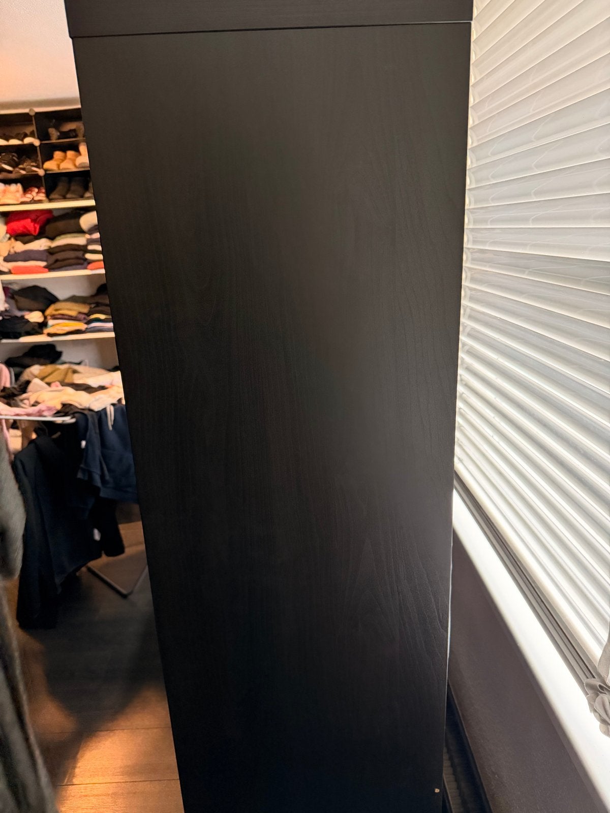 Zwart vakkenkast met 25 vakken / kallax ikea, Met plank(en), Gebruikt, 150 tot 200 cm, Ophalen of Verzenden