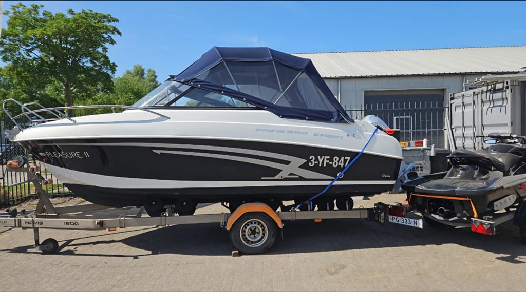 Prins 580 Cabin met Honda BF100 <100 vaaruren, Watersport en Boten, Speedboten, Buitenboordmotor, Ophalen