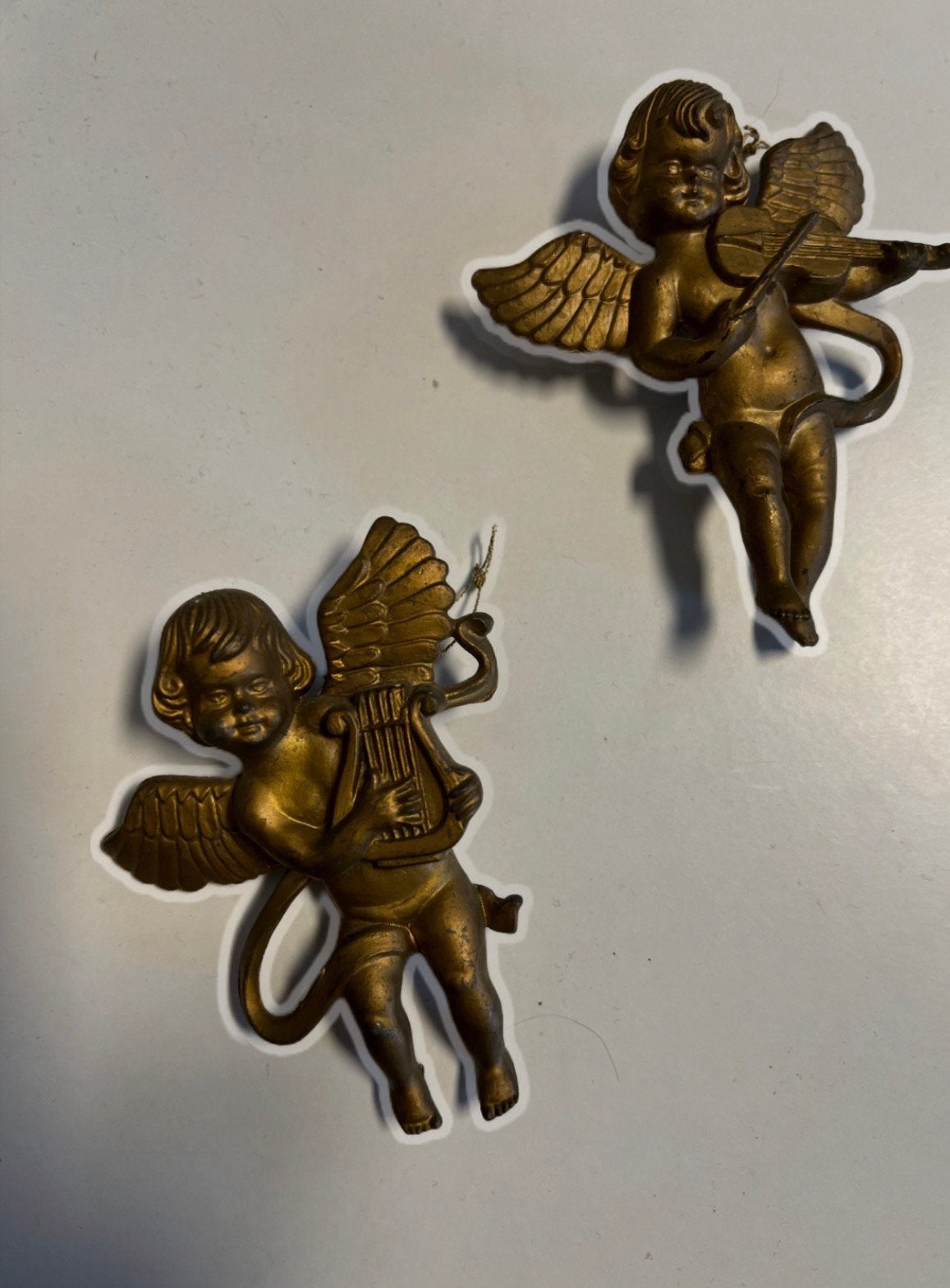 2 stuks kerst engelen hangertjes., Ophalen of Verzenden, Gebruikt