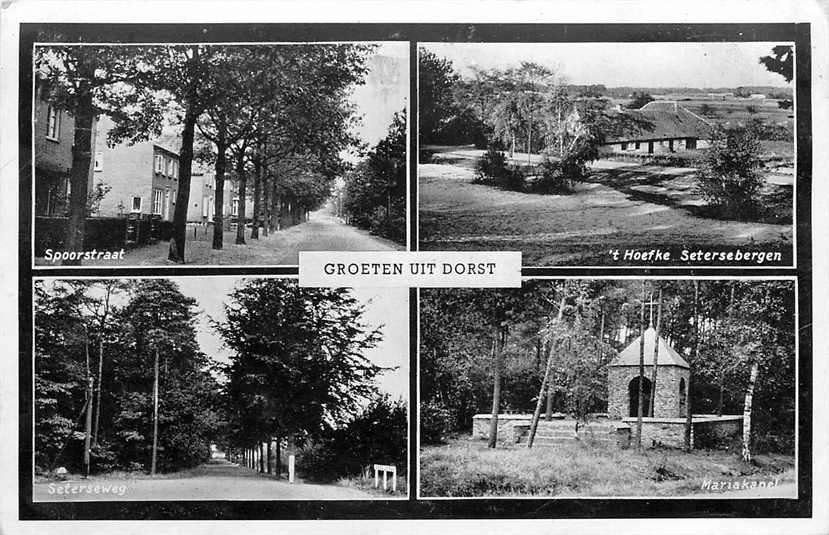 377-302-025 Dorst Multiview, Verzamelen, Ansichtkaarten | Nederland, Noord-Brabant, Voor 1920, Verzenden