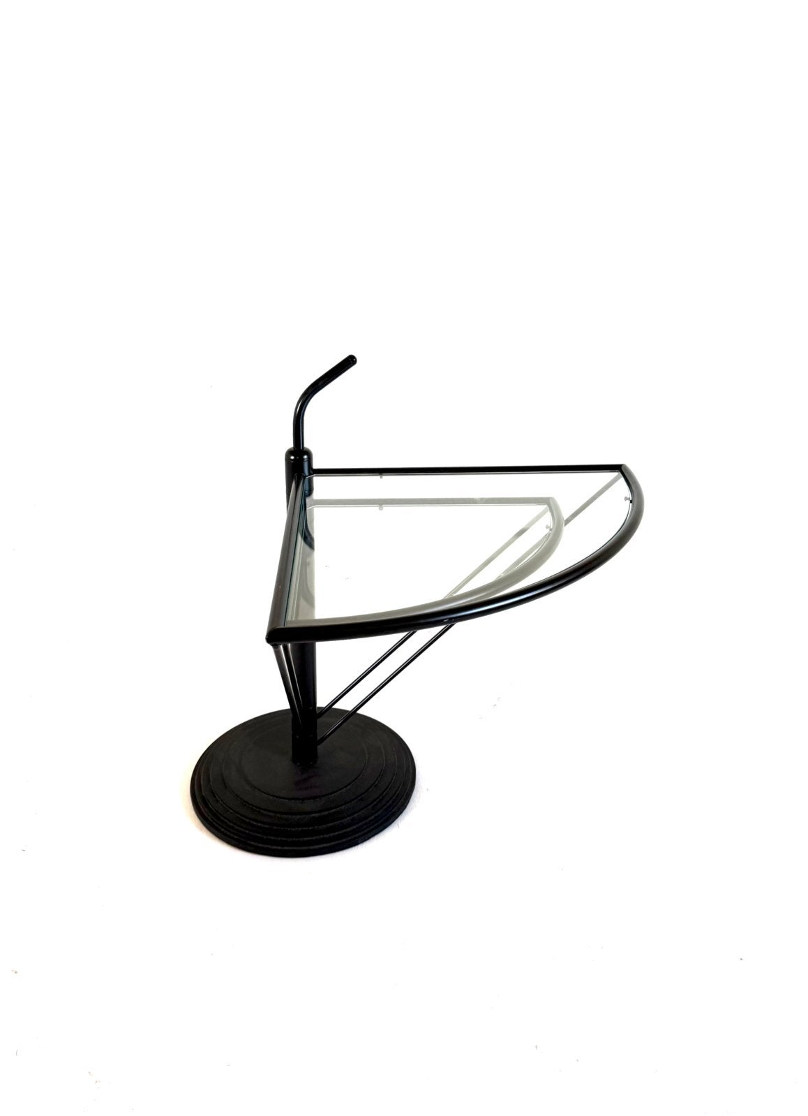 Vintage salontafel ‘Dardo’, OMA, Italië ‘80, Huis en Inrichting, 50 tot 100 cm, OMA, Vintage retro buisframe design rotan webbing papercord deens