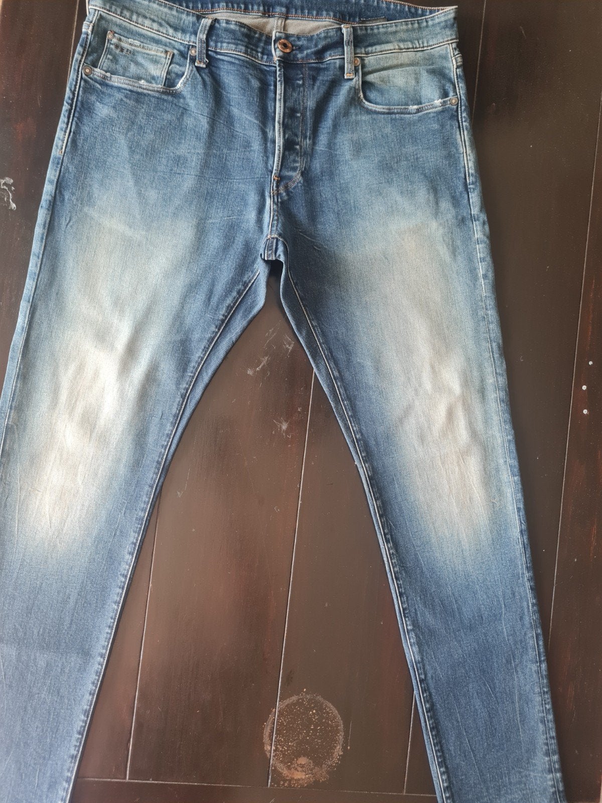 ZGAN G STAR RAW 3301 SLIM STRETCH TAPERED JEANS SIZE 36/34!!, Blauw, Ophalen of Verzenden, Zo goed als nieuw, G-Star Raw