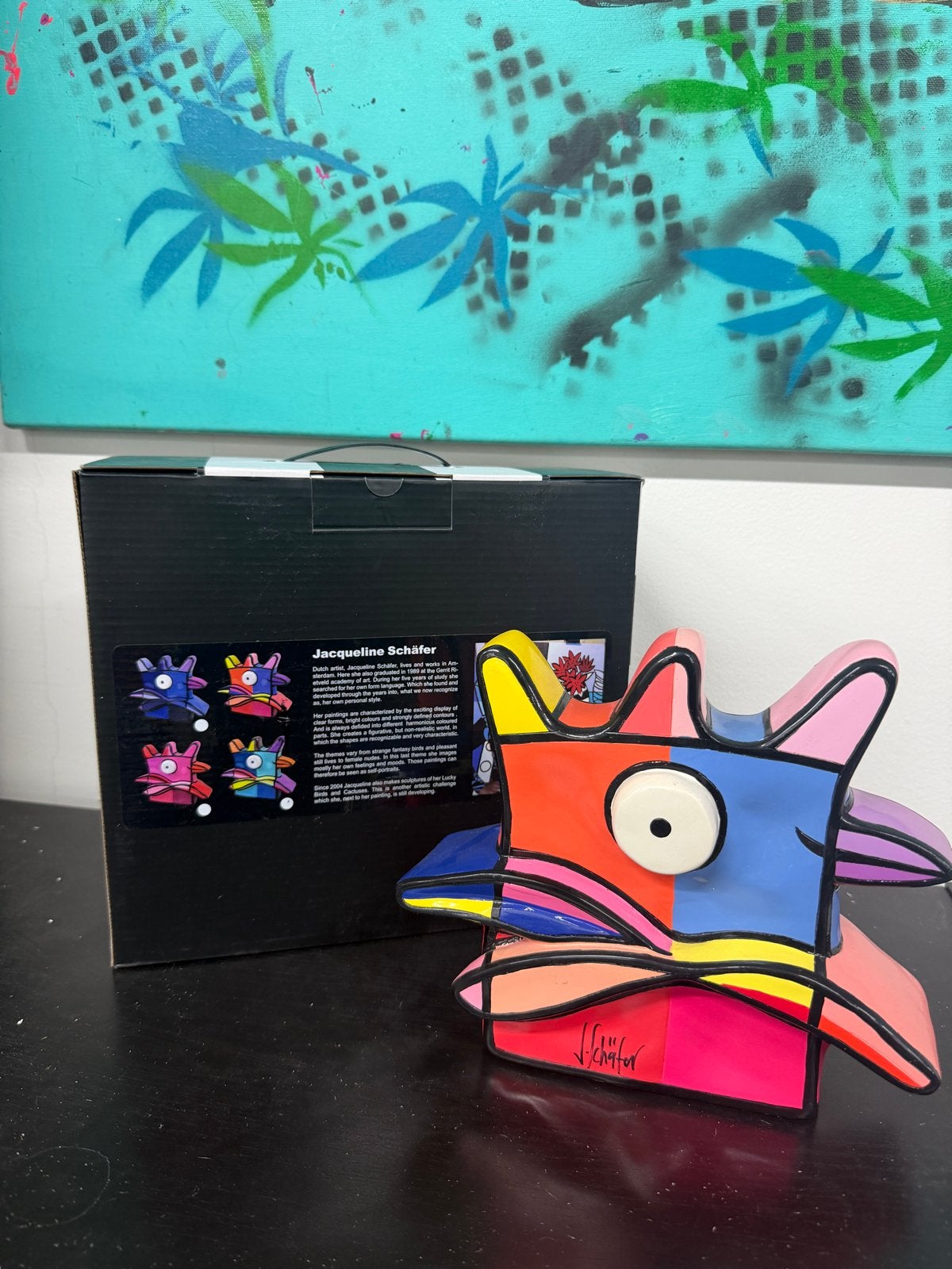 Jacqueline Schäfer - Vreemde Vogel (52/125), Antiek en Kunst, Kunststof, Ophalen of Verzenden, Handgemaakt, 20 - 50 cm