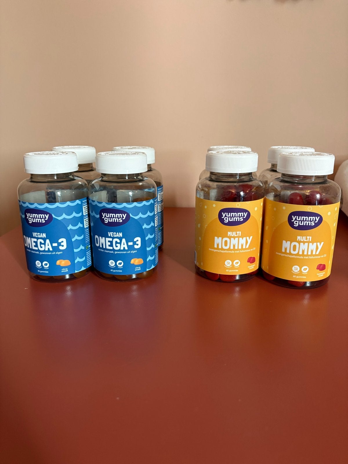 Yummy Gums Vegan Omega-3 & Multi Mommy - Nieuw en Geseald, Ophalen of Verzenden, Nieuw, Poeder of Drank