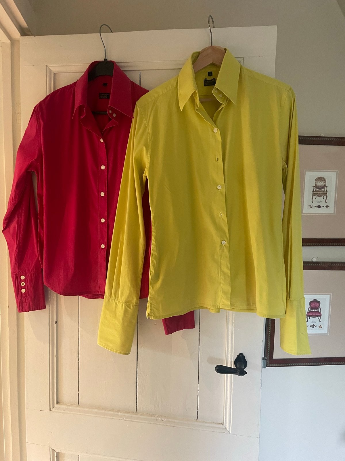Pauw Amsterdam Blouses - Rood & Geel - Maat 38/40 (M), Ophalen of Verzenden, Gedragen, Maat 38/40 (M), Rood