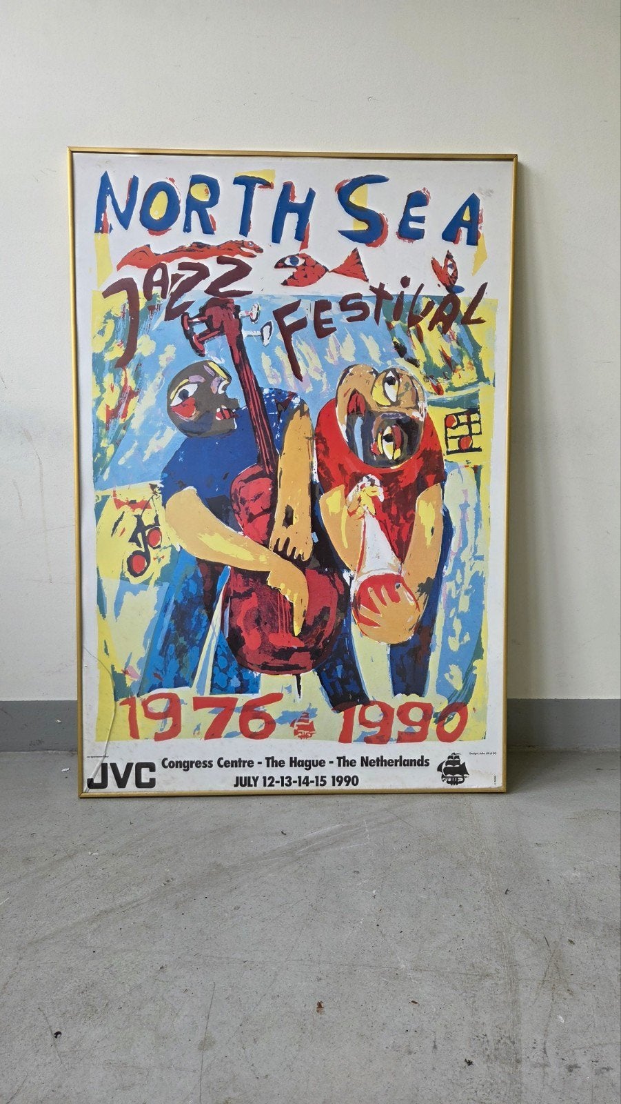 North Sea Jazz Festival Poster 1976-1990 met lijst, Met lijst, Ophalen of Verzenden, A1 t/m A3, Muziek