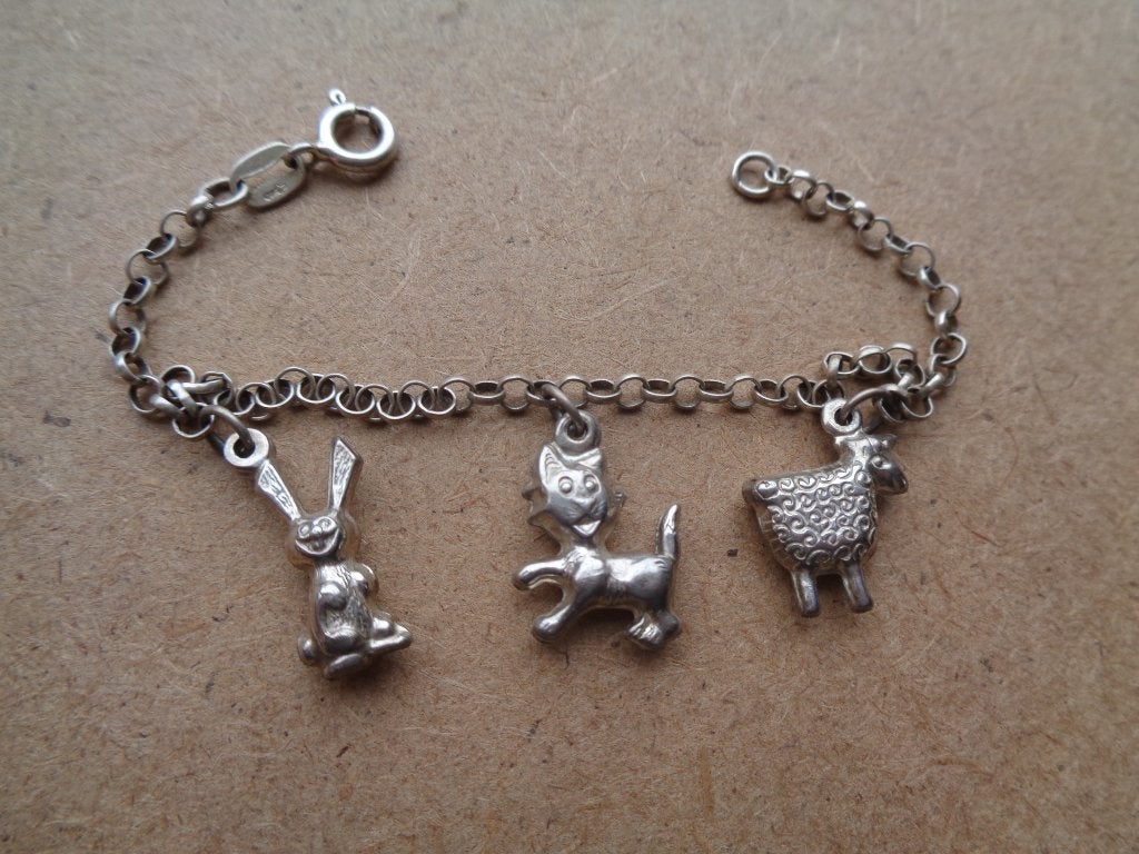 zilveren kinder bedelarmband [175], Verzenden, Zo goed als nieuw, Met bedels of kralen, Zilver