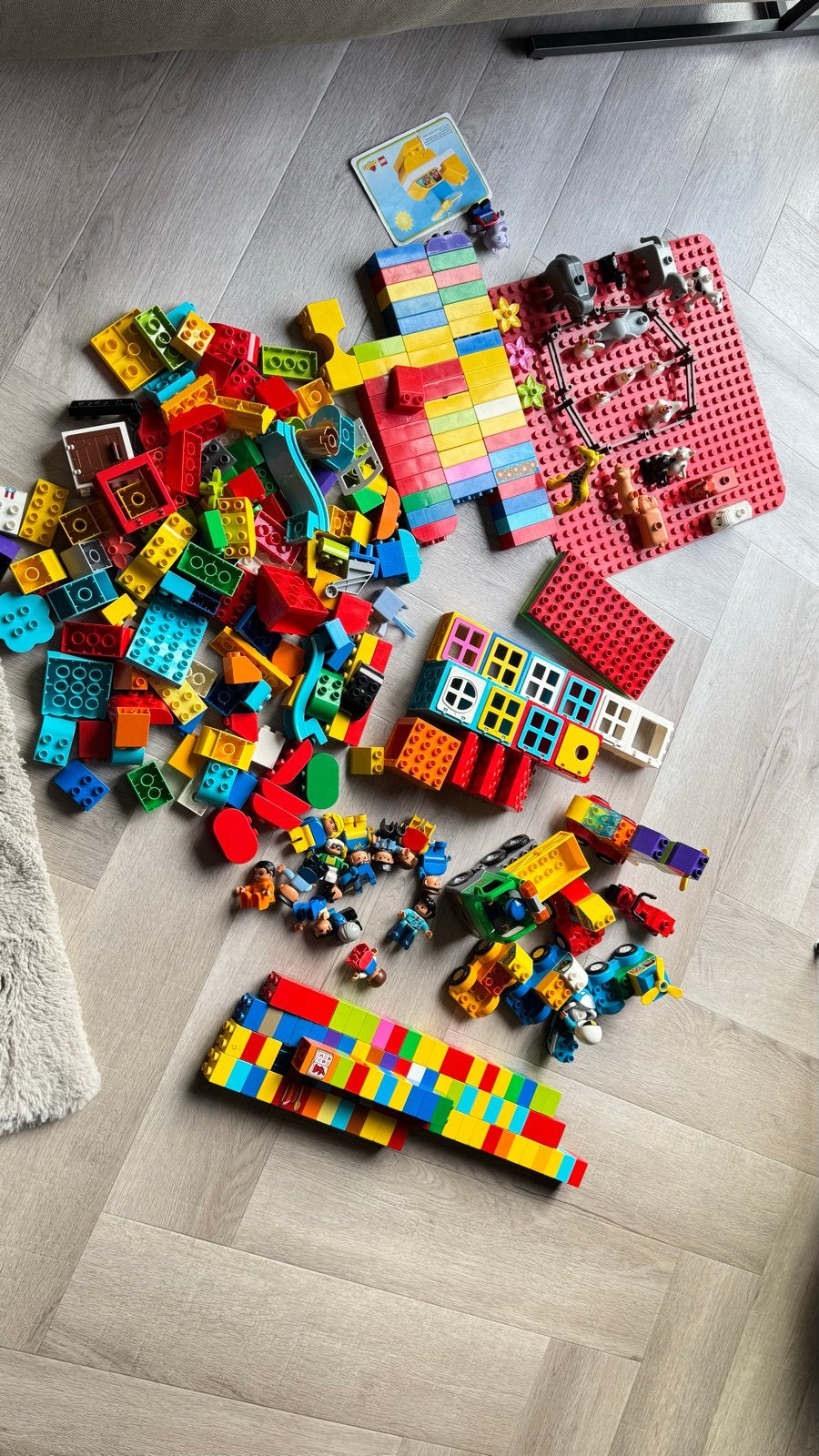 Grote Duplo verzameling: dieren, poppetjes, voertuigen en bl, Ophalen, Gebruikt, Inclusief extra onderdelen, Duplo