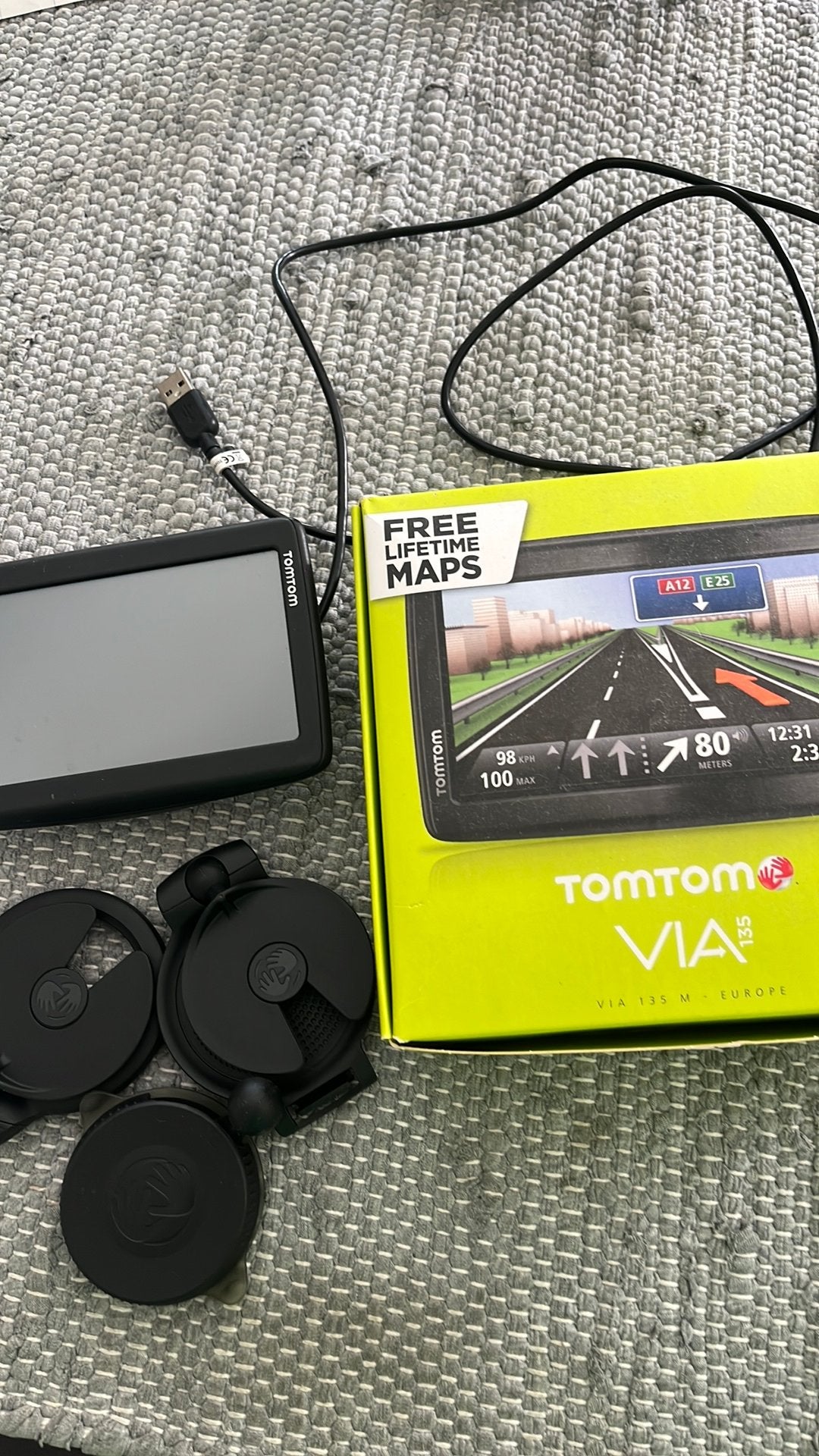 Via tomtom, Ophalen, Gebruikt