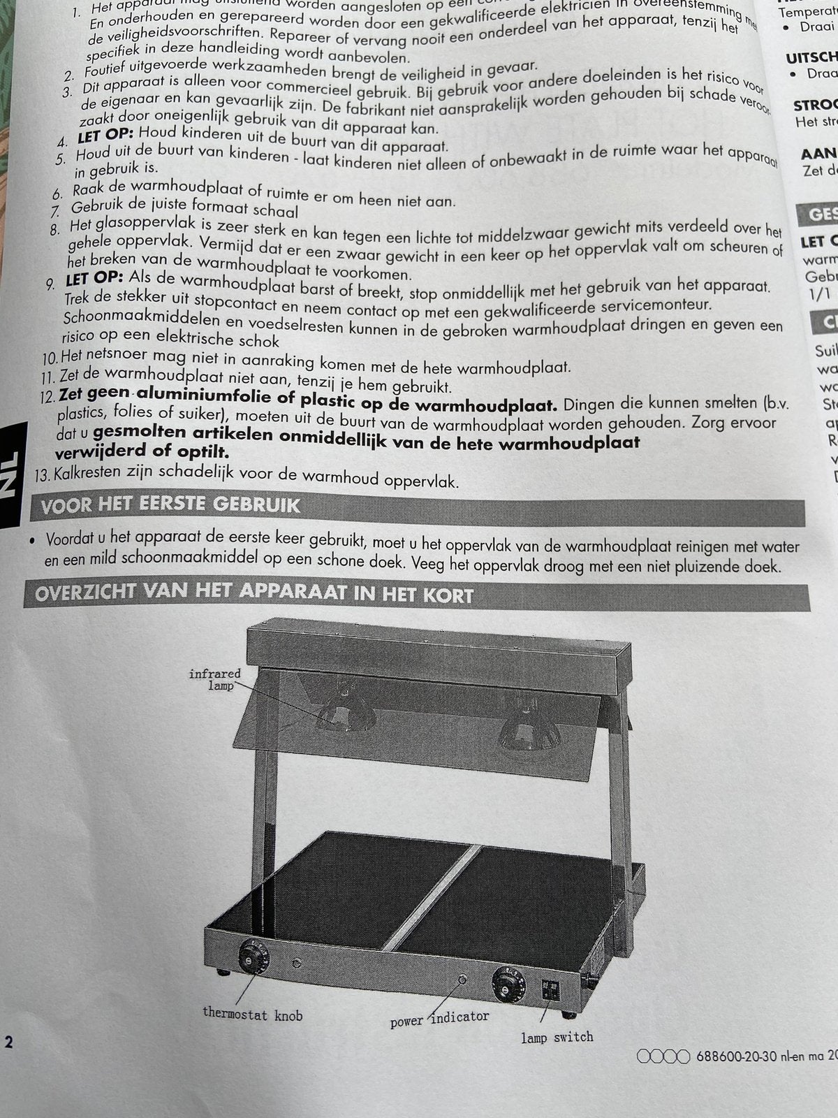 Warmhoudplaat, Ophalen, Overige typen, Metaal, Overige merken