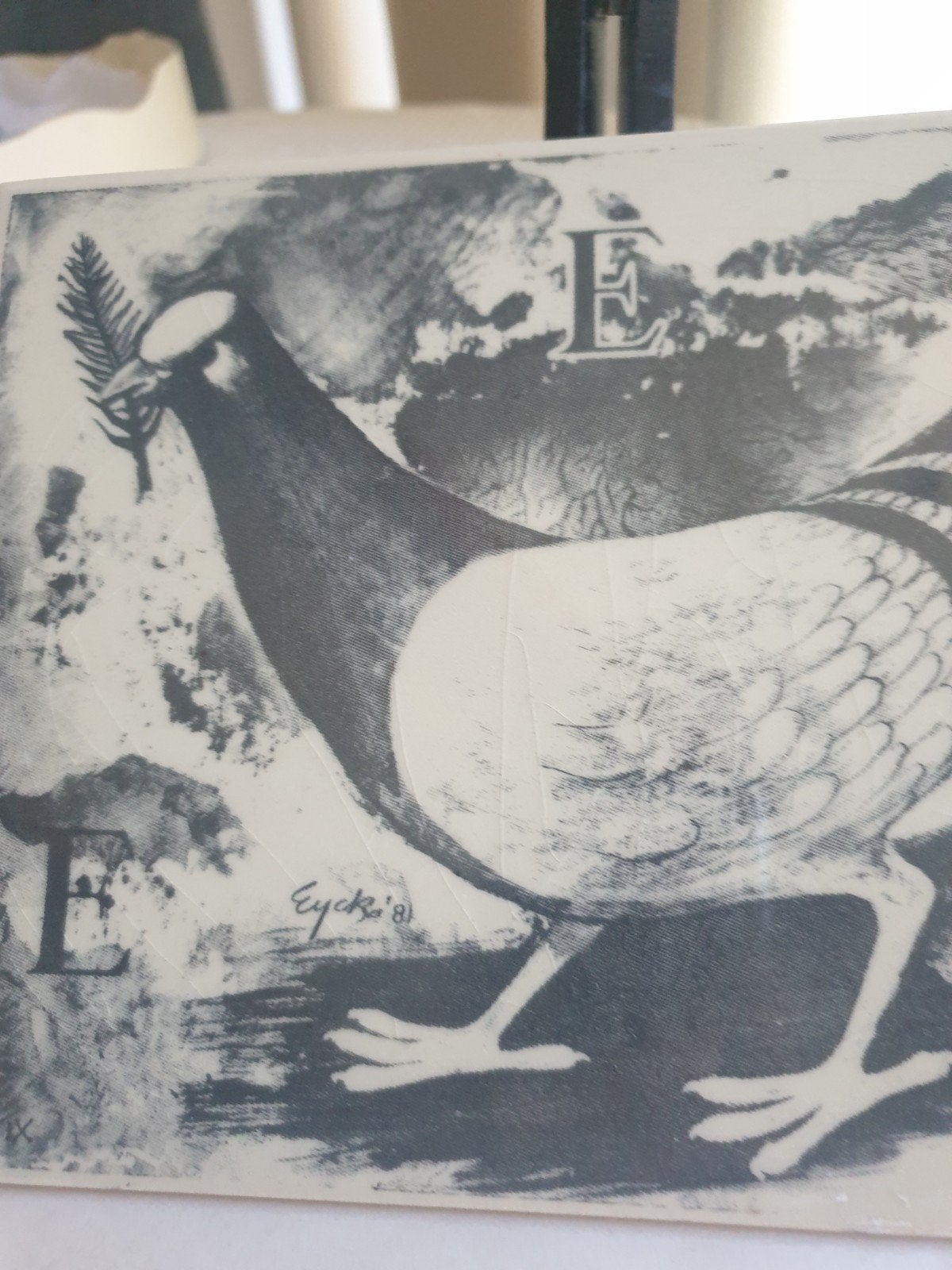 Unieke Keramische Herdenkingstegel Charles Eyk 1981, Antiek en Kunst, Ophalen