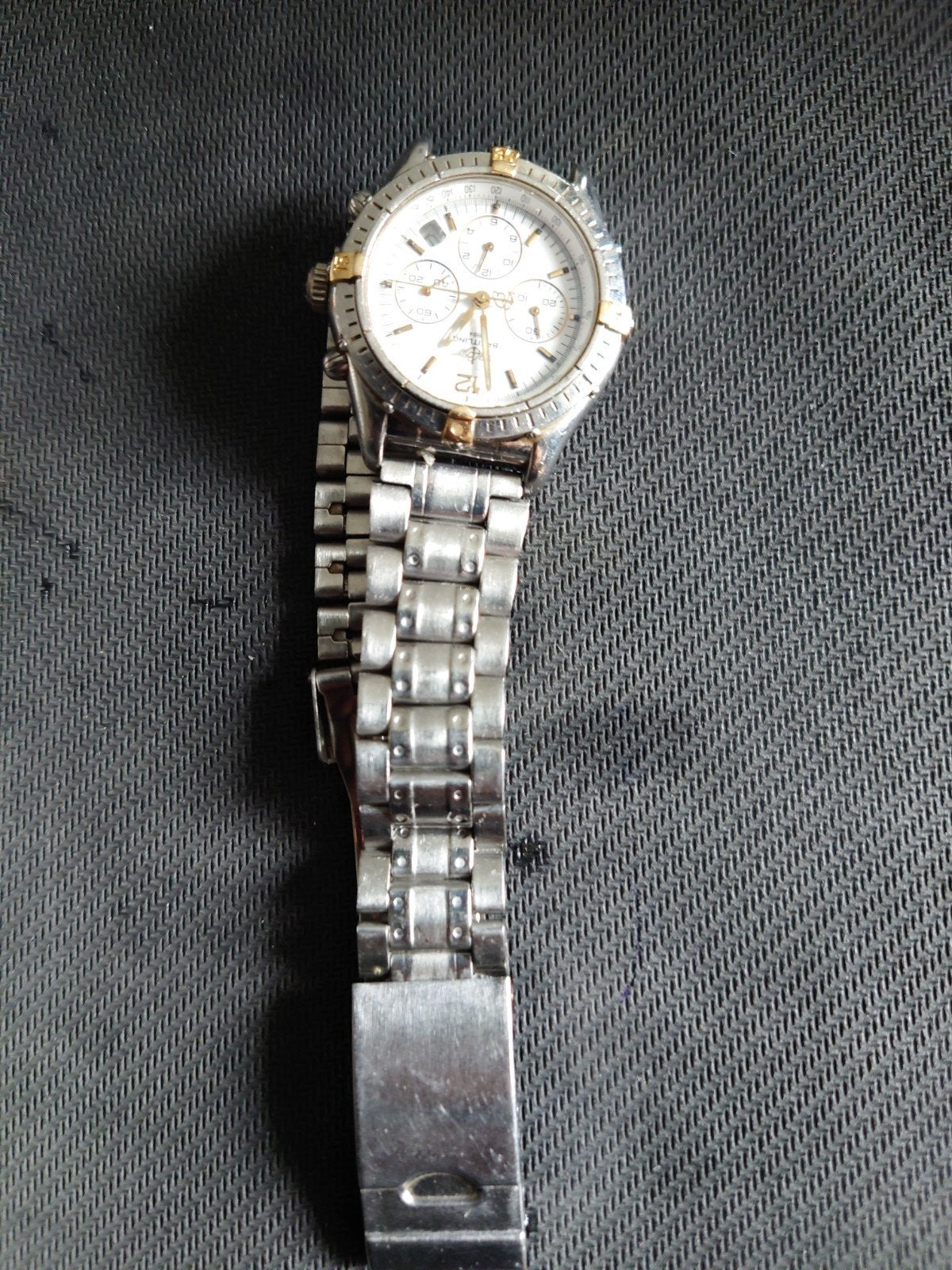 Breitling, 1884 , Manufacture en Suisse chronographe 100M, Staal, Gebruikt, Staal, Breitling
