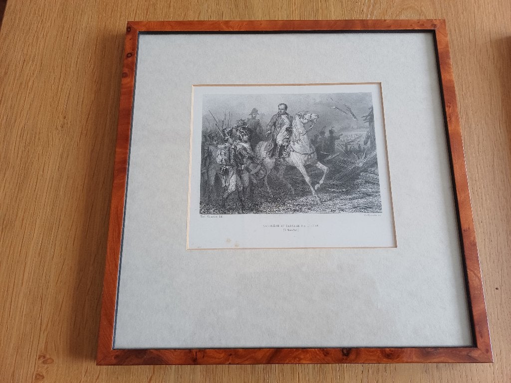Gravures Napoleon Bonaparte, Minder dan 50 cm, Ophalen of Verzenden, Zo goed als nieuw, Schilderij