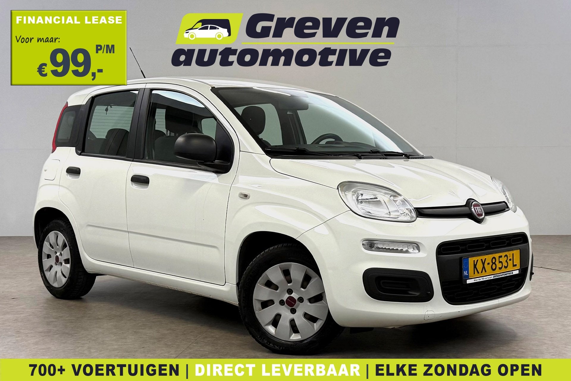Fiat Panda 0.9 TwinAir Popstar | Airco | Elektrpakket | APK, Voorwielaandrijving, Stof, Gebruikt, Euro 6