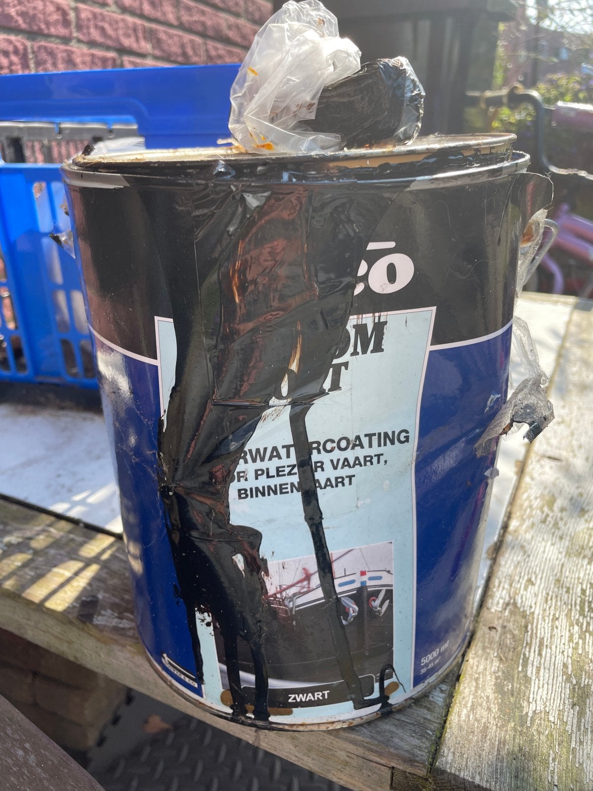Zwarte onderwatercoating voor pleziervaart, 5000 ml, Ophalen, Gebruikt, Onderhoud en Reparatie