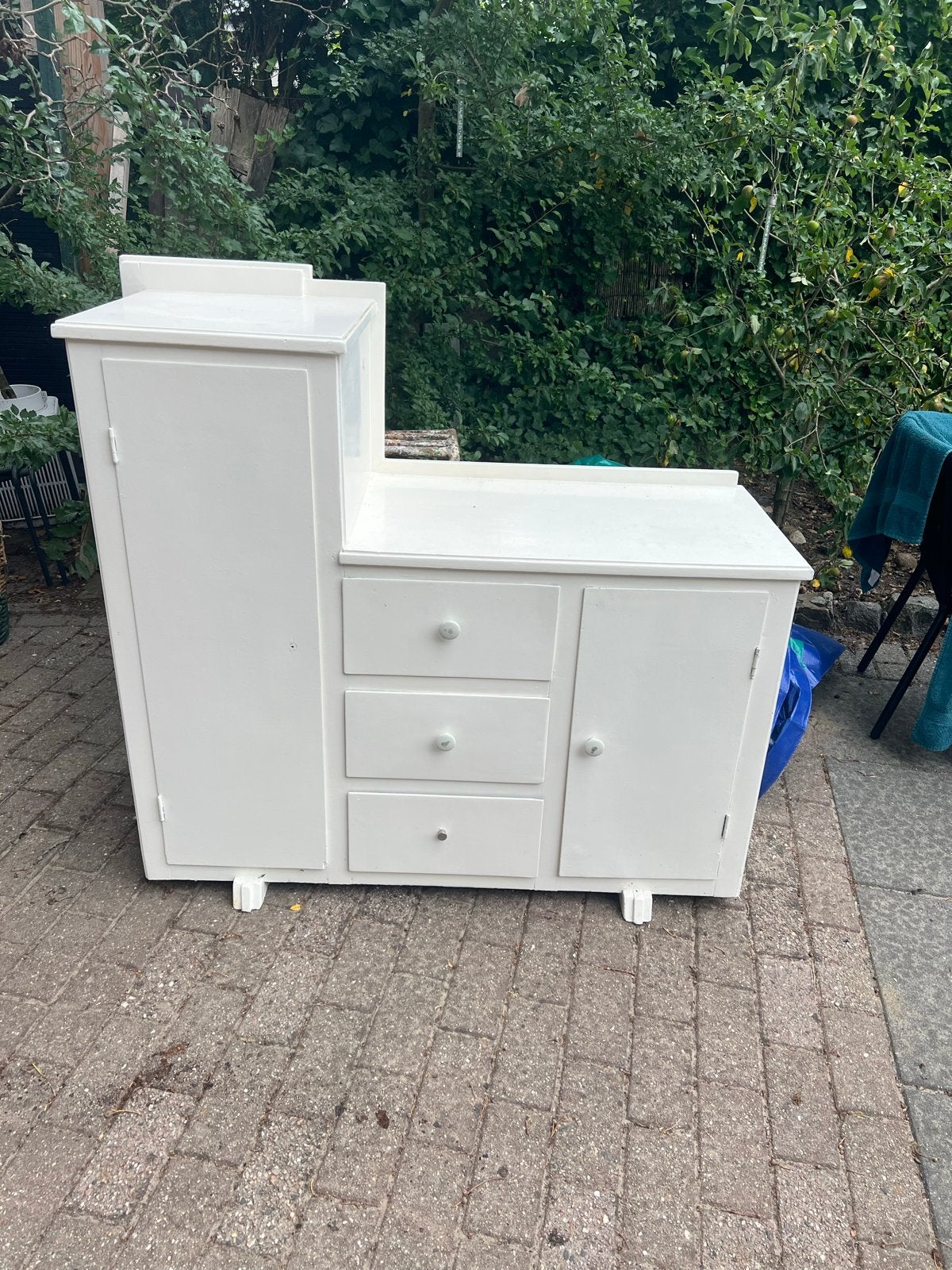 Commode met kast, laden en deurtjes - 115cm breed, Ophalen, Gebruikt, 105 cm of meer, 100 cm of meer