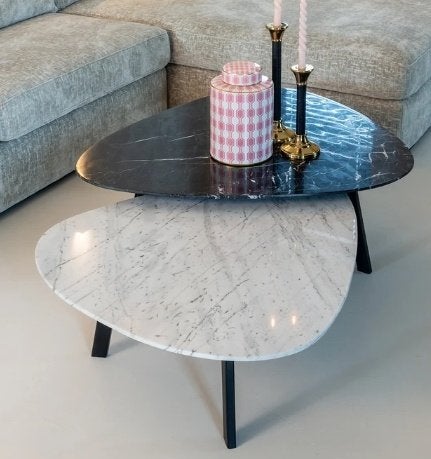 Richmond Interiors salontafelset Trocadero marmer, Huis en Inrichting, Ophalen, 50 tot 100 cm, Nieuw, 50 tot 100 cm
