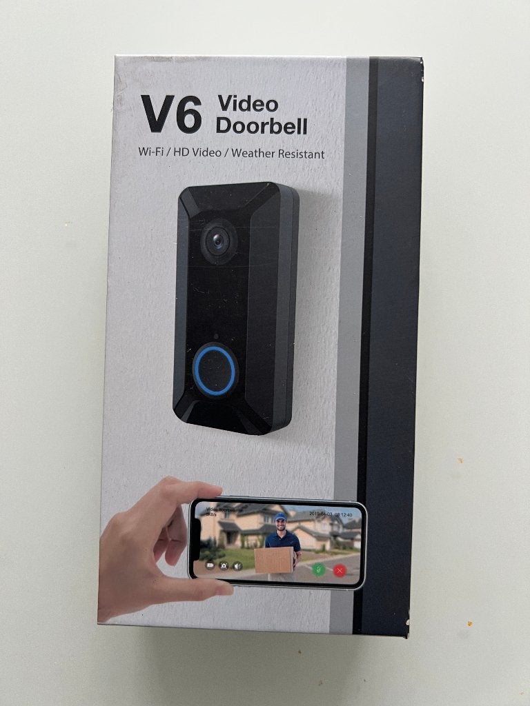V6 Video Deurbel - Wi-Fi, HD Video nieuwe in doos, Ophalen of Verzenden, Ingebouwde camera, Nieuw, Draadloos