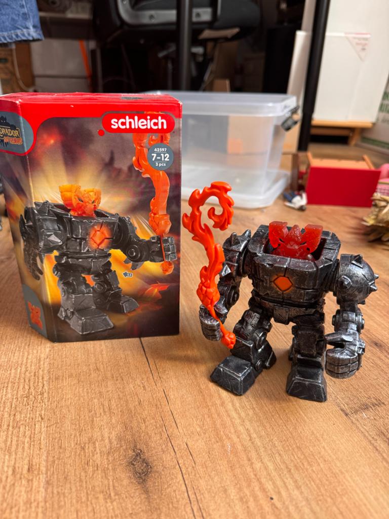 Schleich Eldrador 42597 Lavamonster met doos, Kinderen en Baby's, Speelgoed | Actiefiguren, Ophalen, Zo goed als nieuw
