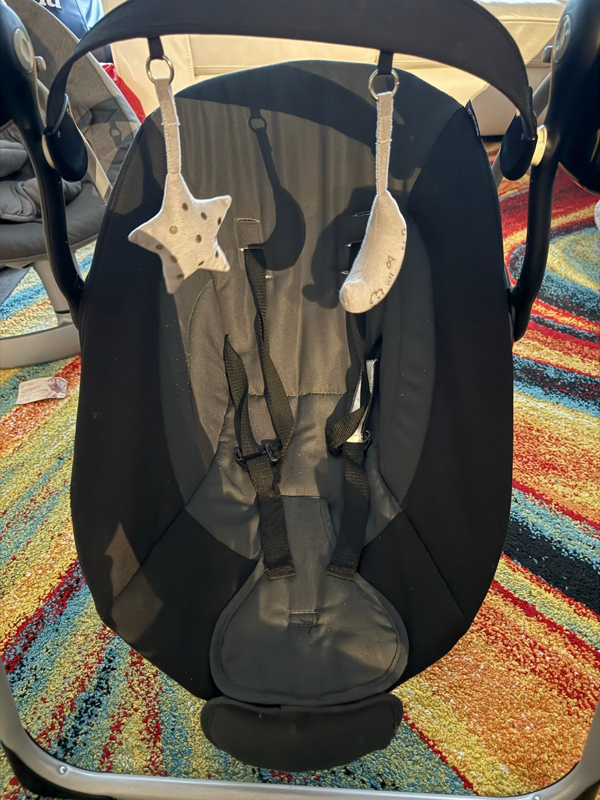 baby schommelstoel elektrisch en muziekfunctie adventure, Kinderen en Baby's, Wipstoeltjes, Gebruikt, Schommelstoel, Met gordel(s) of riempje(s)