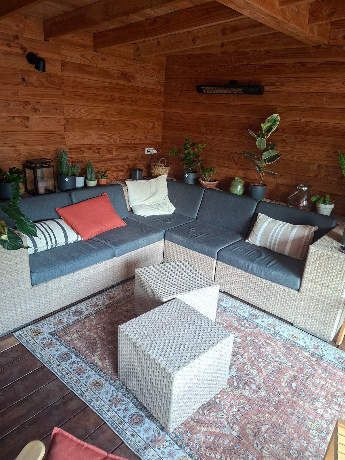Originele dedon kussens voor tuinset, Ophalen, Gebruikt, Overige materialen