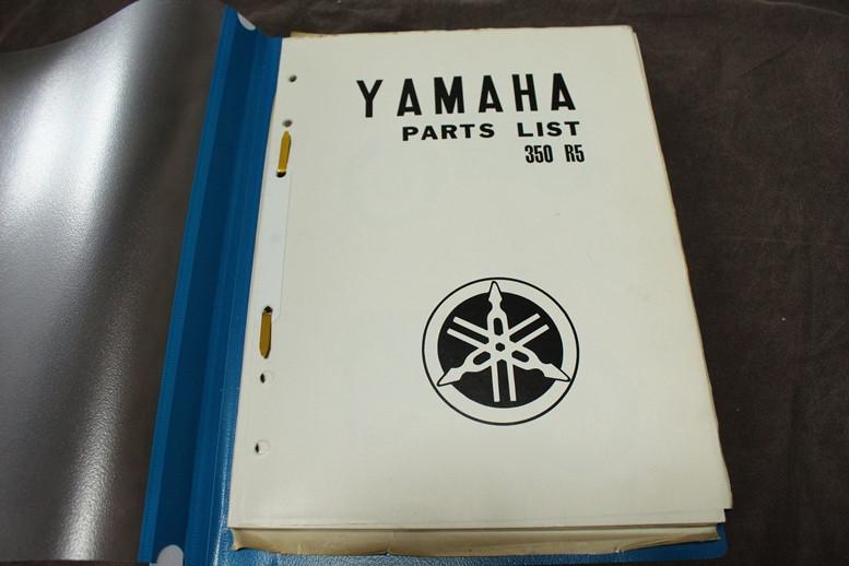 Yamaha 350cc R5 1970 motorcycle parts list, Ophalen of Verzenden, Yamaha
