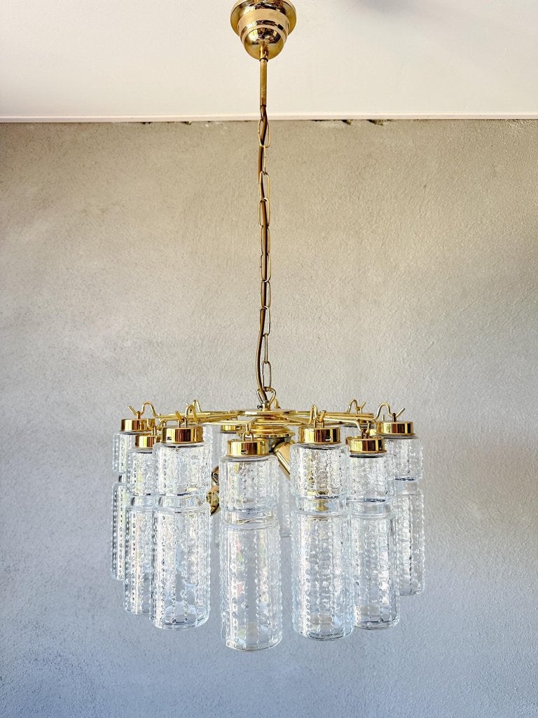 Vintage Glashütte Limburg hanglamp, Niet ingevuld, Gebruikt, Mid century modern, Niet ingevuld