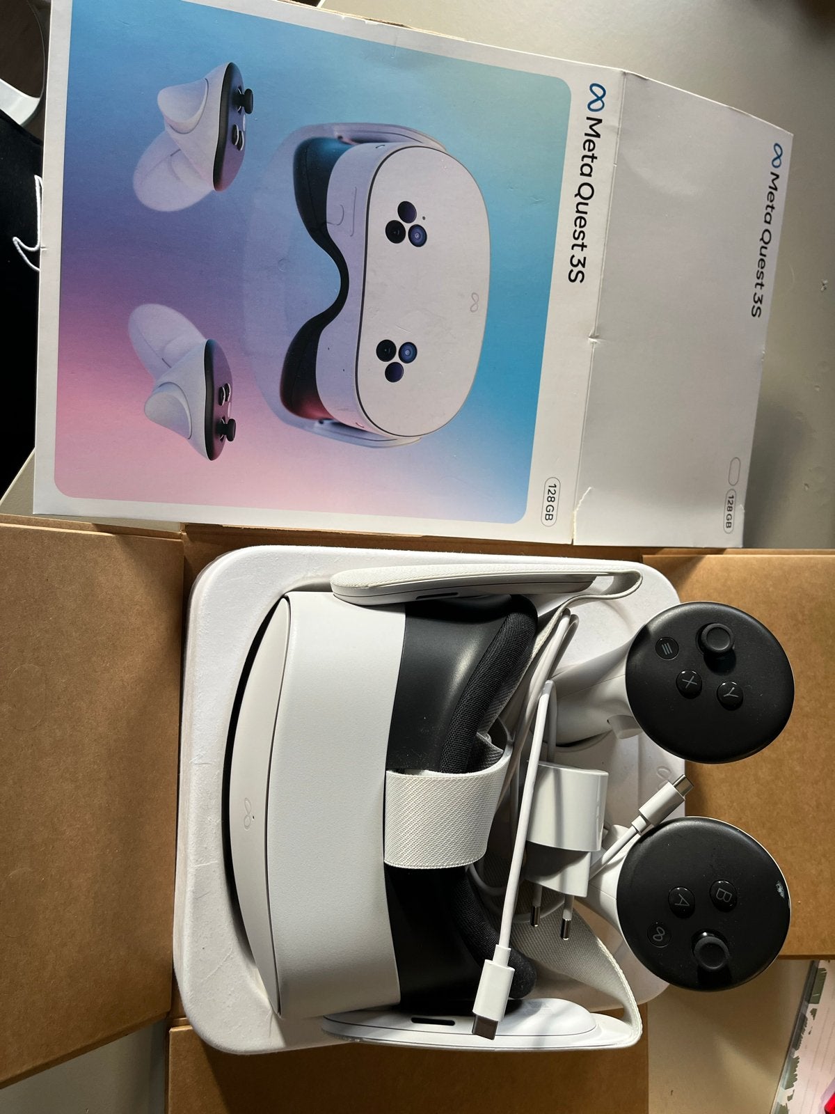 Meta Quest 3S 128GB VR-bril - Zo goed als nieuw, Ophalen of Verzenden, Zo goed als nieuw, VR-bril, Overige platformen
