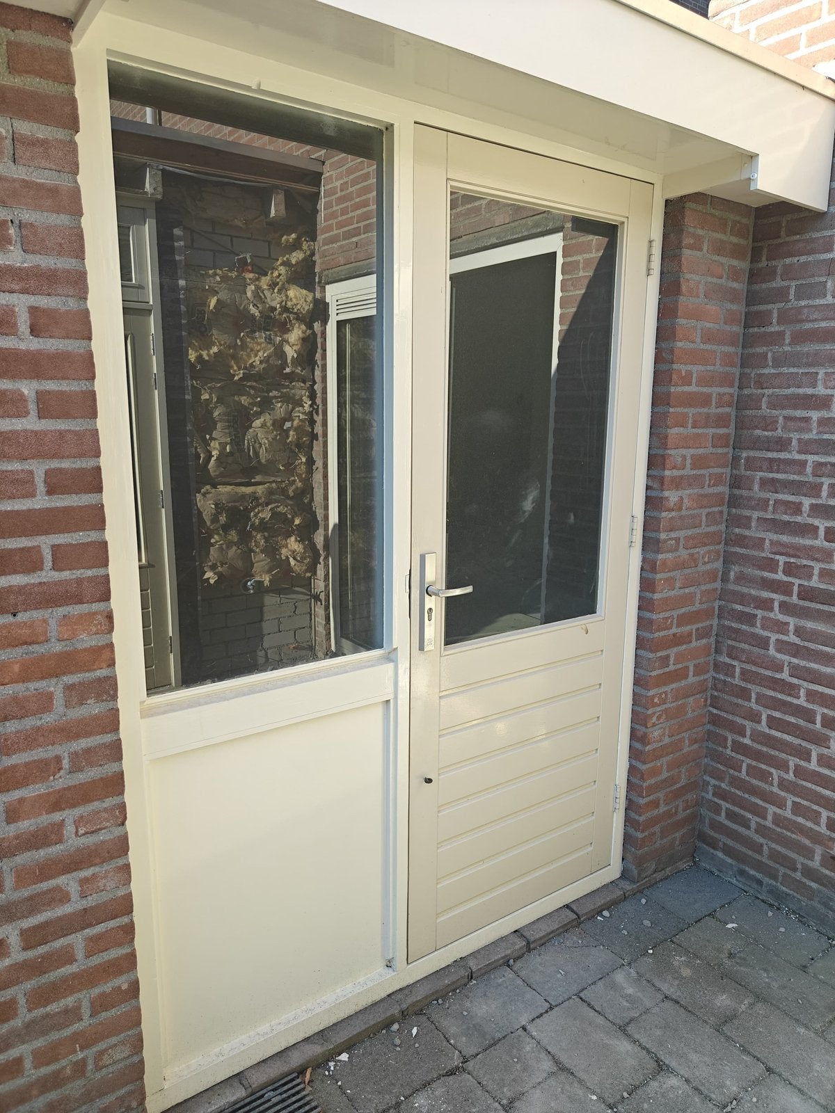 Houten kozijn met deur, Ophalen, Gebruikt, Deurkozijn, 150 tot 225 cm