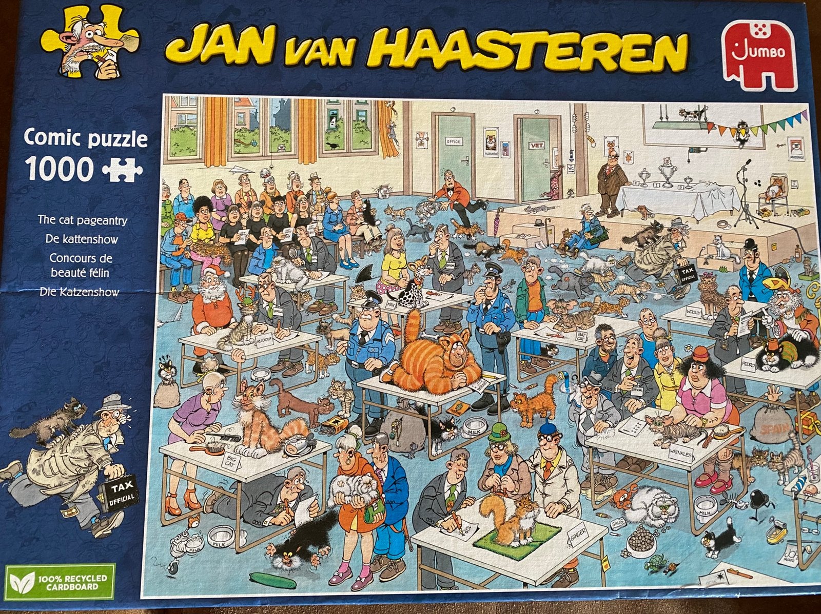 De Kattenshow, Ophalen, 500 t/m 1500 stukjes, Zo goed als nieuw, Legpuzzel