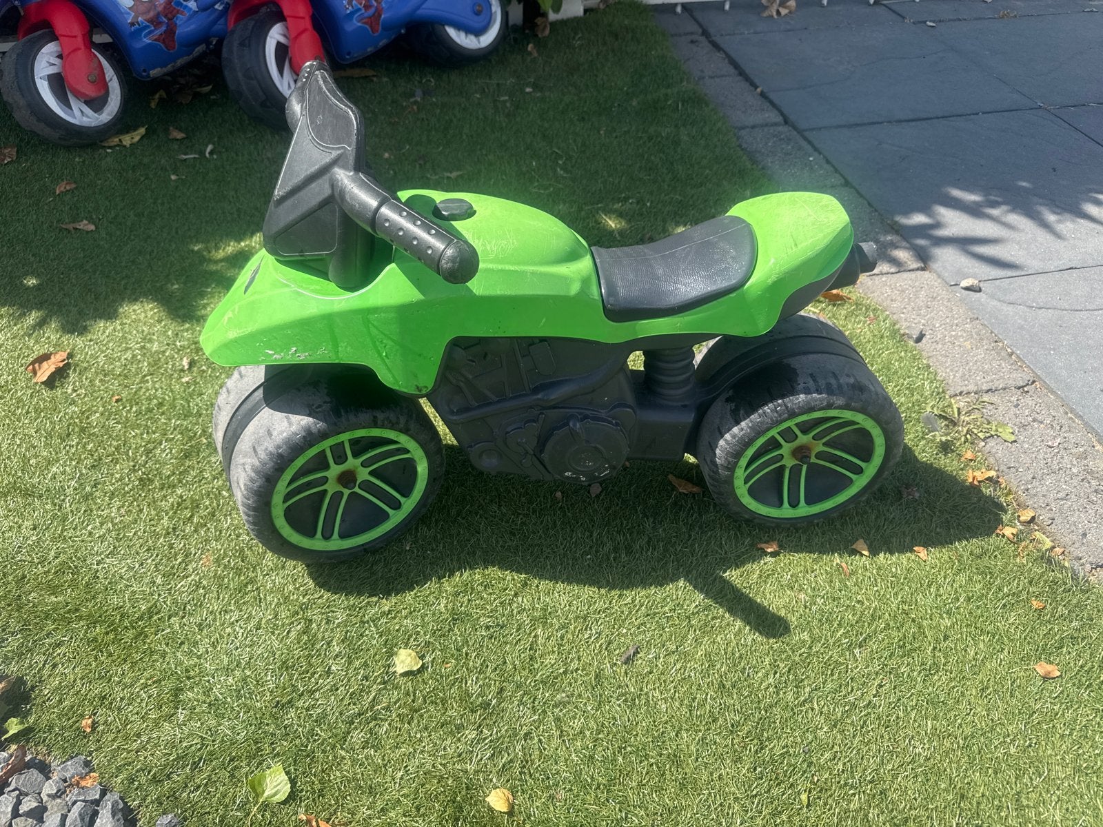 Groene loopmotor voor kinderen, Ophalen, Gebruikt, Loopfiets