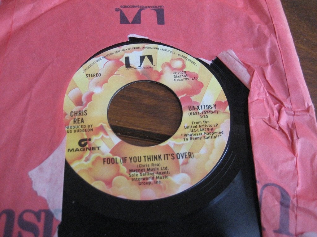 Chris rea singles 4x, Ophalen of Verzenden, Zo goed als nieuw, Pop