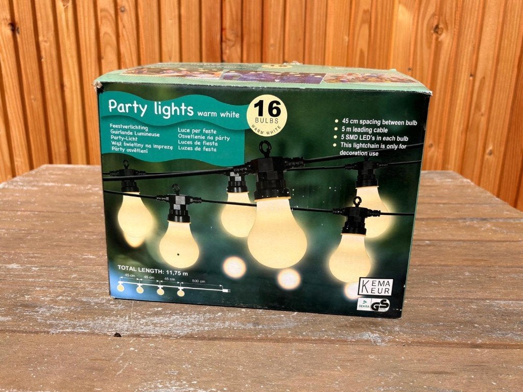 Feestverlichting 11,75 m, Ophalen, Kunststof, Gebruikt, LED verlichting
