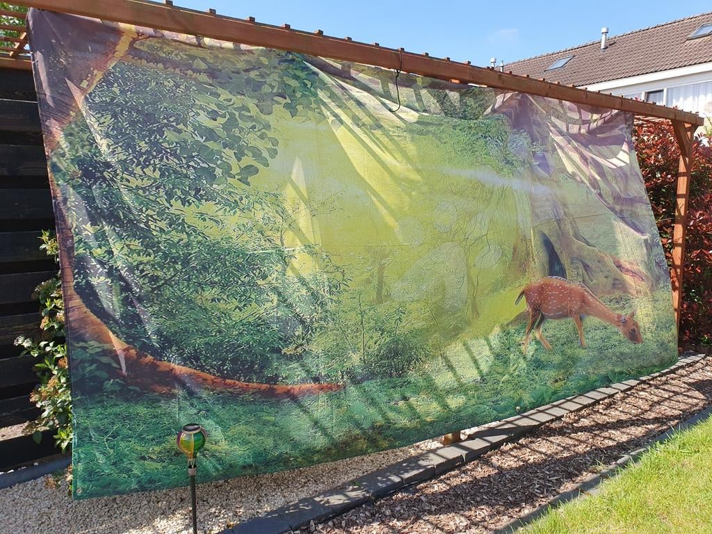 Tuindoek met hertafbeelding, Tuin en Terras, Ophalen of Verzenden