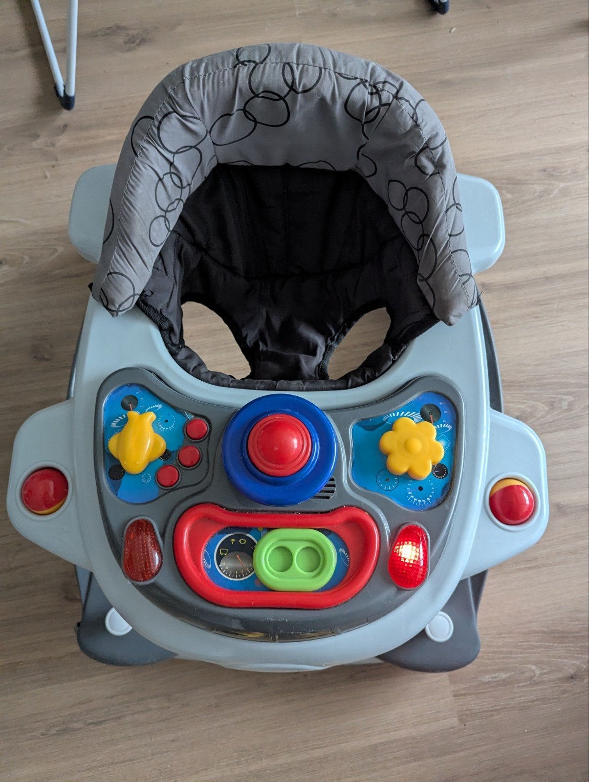 Loopstoel 2 in 1 - Grijs met speelpaneel, Ophalen, Gebruikt, Overige typen