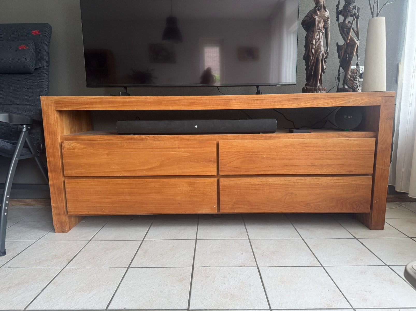Teak dressoir, Ophalen, Gebruikt, Teakhout, 200 cm of meer