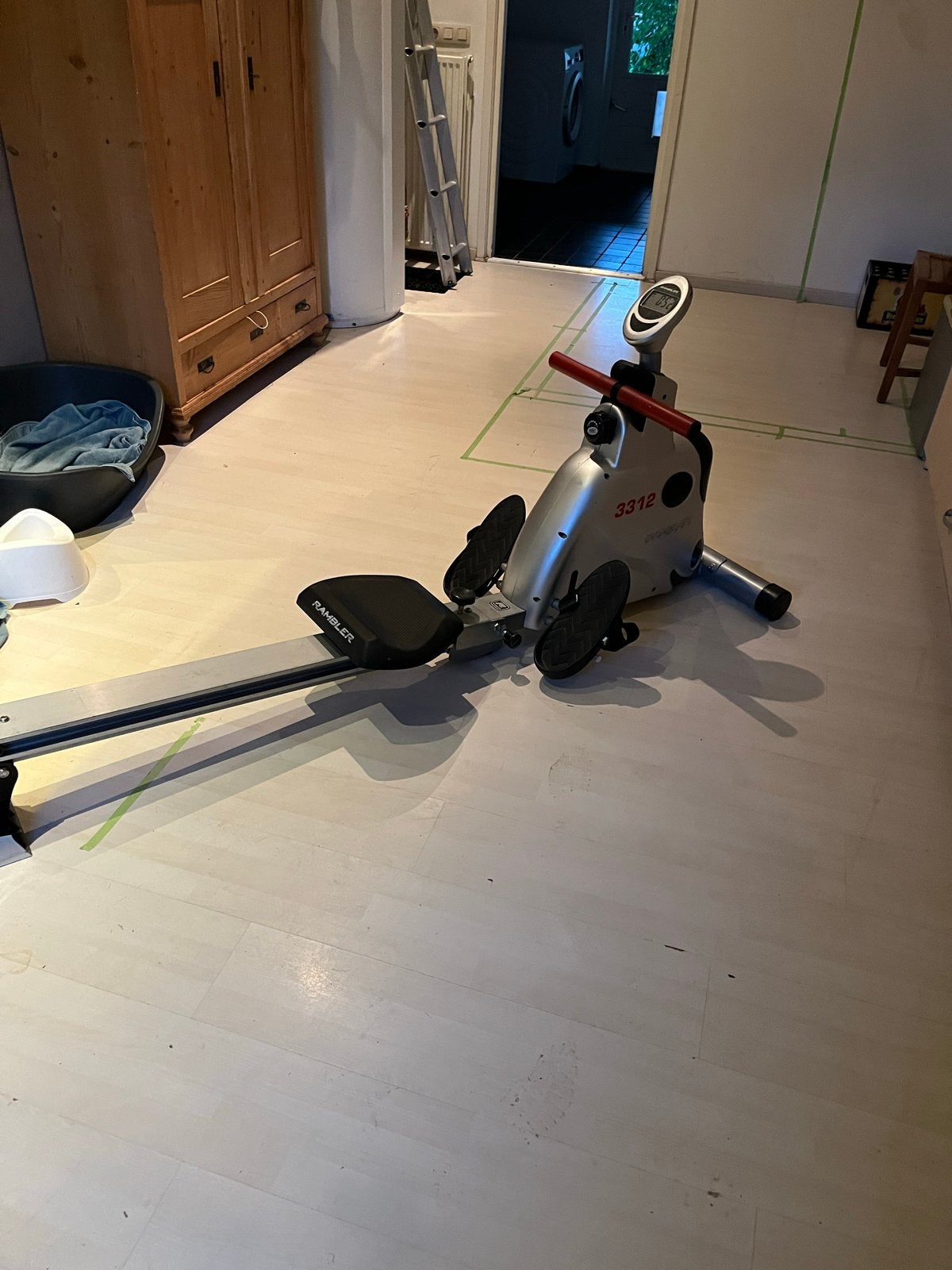 Rambler Fitness Roeitrainer 3312 - Zo goed als nieuw, Ophalen, Armen, Zo goed als nieuw, Metaal