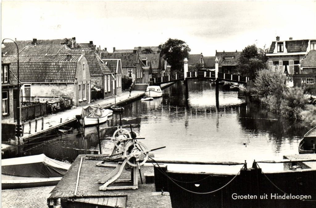 Groeten uit Hindeloopen - stadsgezicht - 1965 gelopen, Verzenden, 1960 tot 1980, Gelopen, Noord-Brabant