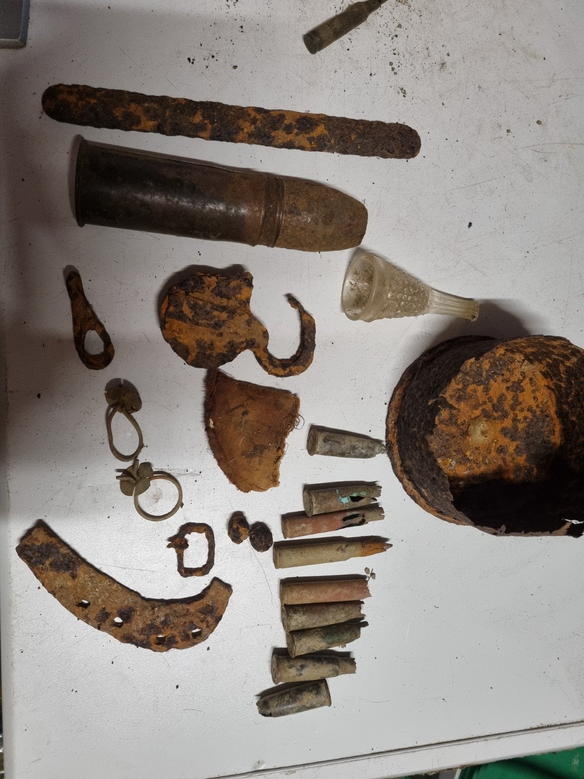 Div bodemvondsten uit Frankrijk ww1, Ophalen, Hulzen of Bodemvondsten