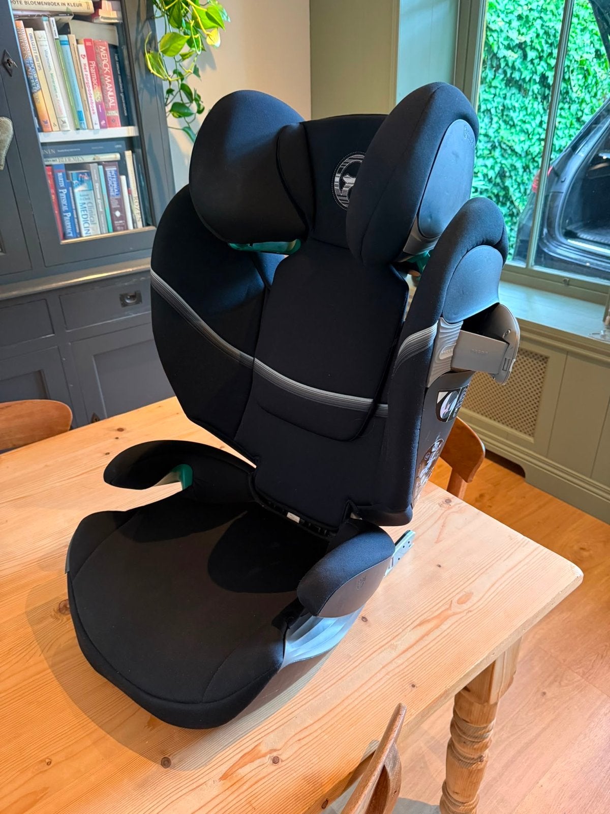 Cybex Solution S i-Fix autostoel met Isofix - Deep Black, Gebruikt, 15 t/m 36 kg, Verstelbare rugleuning, Isofix