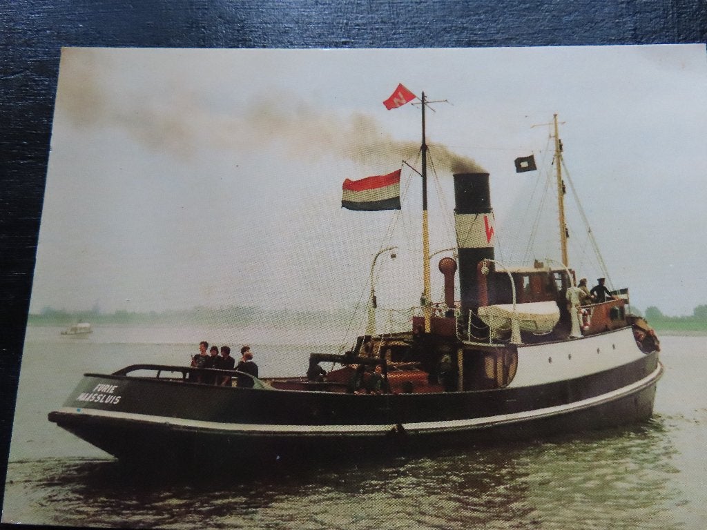 ansichtkaart sleepboot "Furie", Verzamelen, Ophalen of Verzenden, Motorboot, Kaart, Foto of Prent