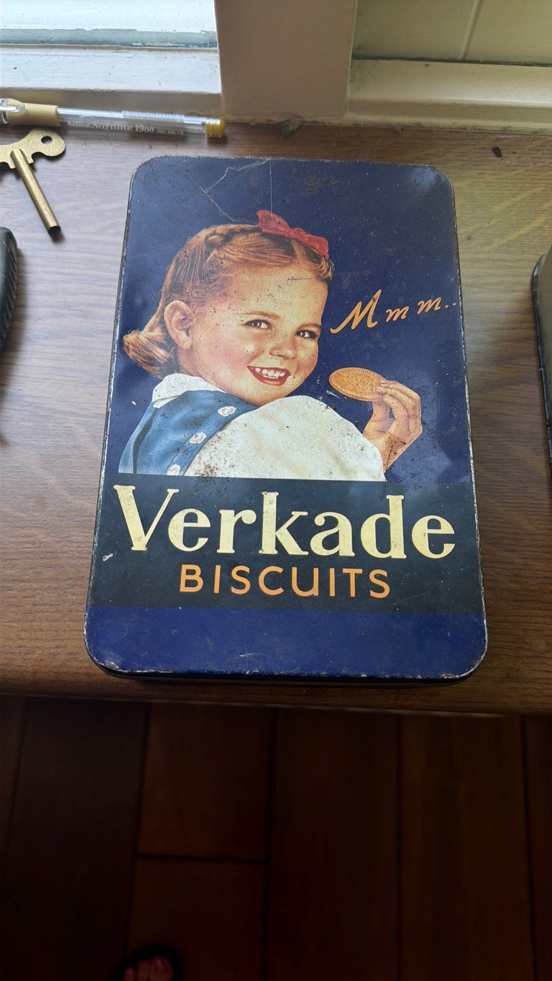 Blik verkade, Ophalen of Verzenden, Zo goed als nieuw, Koek(jes), Verkade