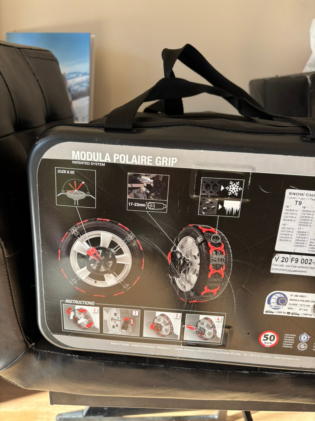 Te huur: Polaire Grip T9 LOOPVLAK sneeuwkettingen – €50/week, Ophalen, Zo goed als nieuw