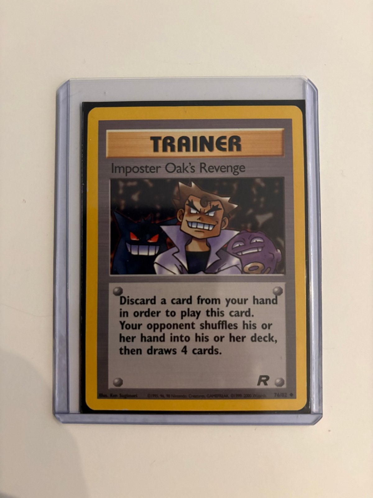 Pokémon TCG: Imposter Oak's Revenge - Trainer Kaart - Gengar, Ophalen of Verzenden, Zo goed als nieuw, Losse kaart