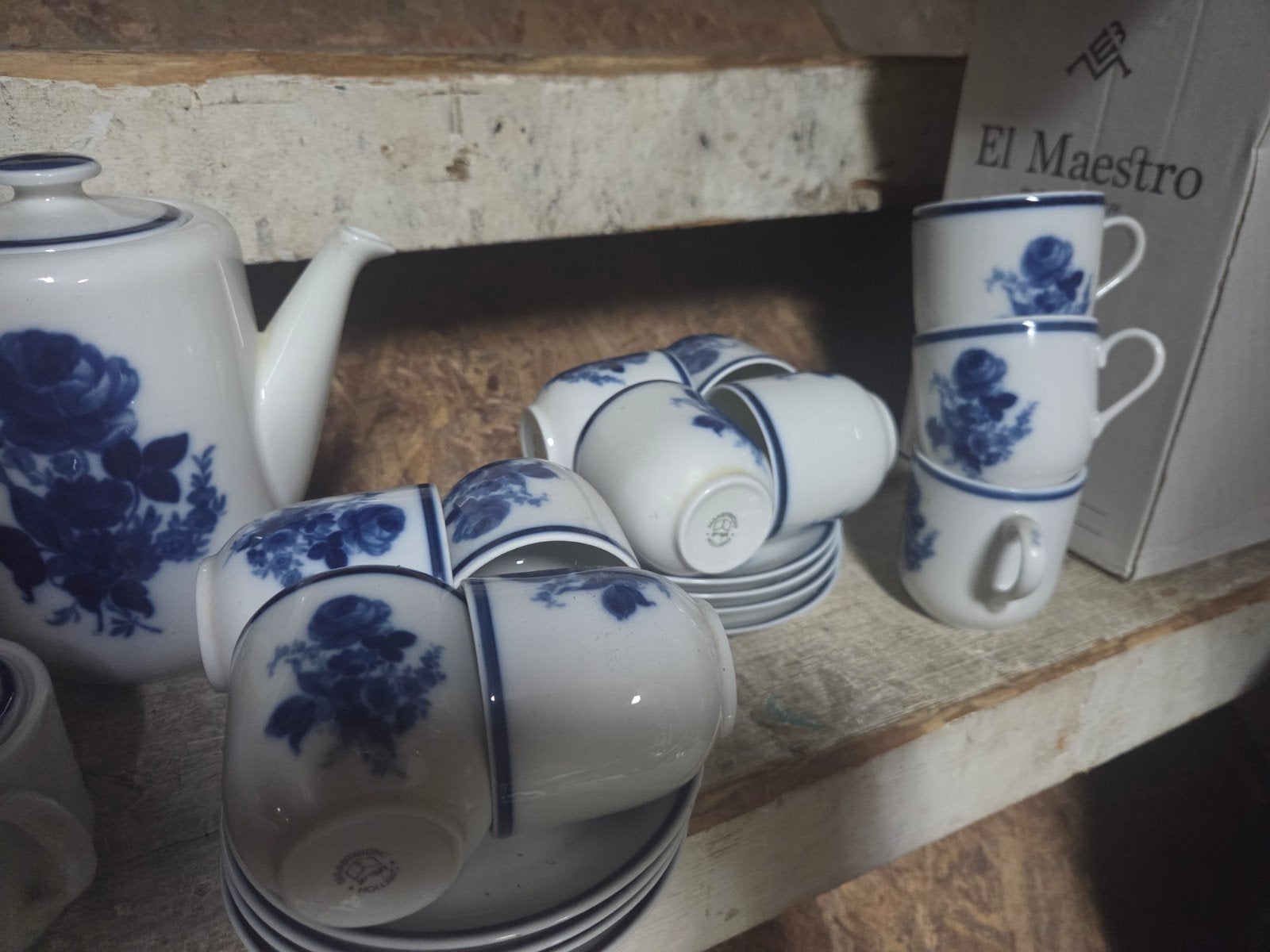 Mosa Maastricht Holland Delfts Blauw Koffieservies, Antiek en Kunst, Ophalen of Verzenden